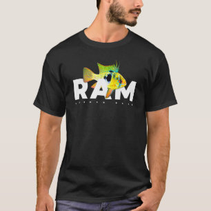 T-shirt Gardien de poisson de l'aquarium de Ram Cichlid Bl