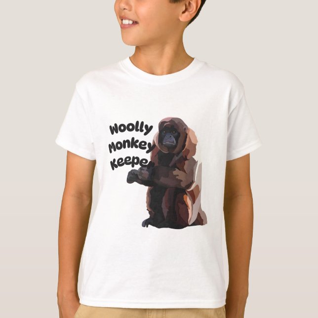 T-shirt Gardien de singe laineux (Devant)