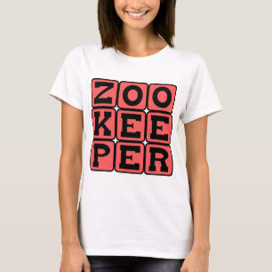 T-shirt gardien de zoo, employé de zoo