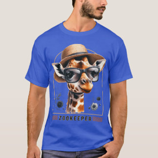 T-shirt Gardien de zoo Girafe Safari Zoo - classique