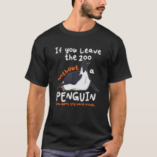 T-shirt Gardien de zoo zoologiste Si vous quittez le zoo s