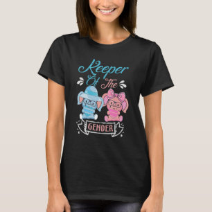 T-shirt Gardien des éléphants de genre en bleu et rose p