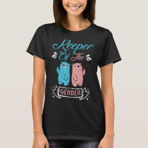 T-shirt Gardien des ours de genre en bleu et rose