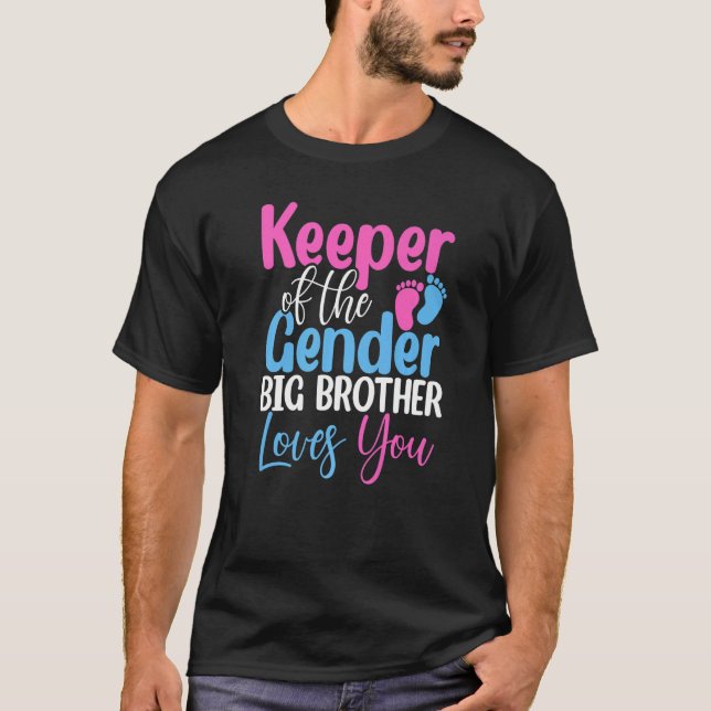 T-shirt Gardien Du Genre Big Brother Vous Aime Bébé Et (Devant)