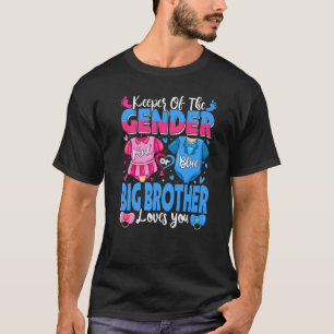 T-shirt Gardien Du Genre Big Brother Vous Aime Rose Ou Blu