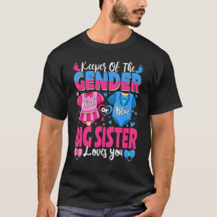 T-shirt Gardien Du Genre Grande Soeur Vous Aime Rose Ou Bl