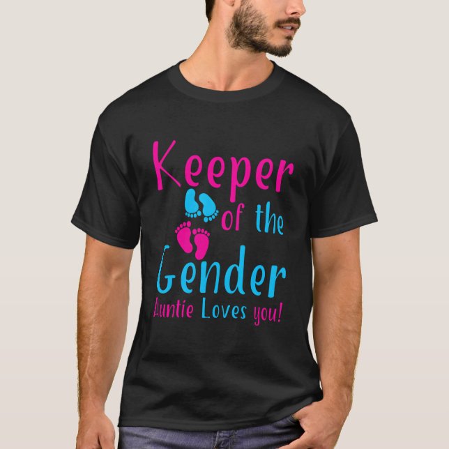 T-shirt Gardien Du Genre La Tante Aime Votre Bébé Announc (Devant)