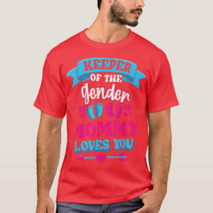 T-shirt Gardien Du Genre Maman Vous Aime Révéler Le Genre