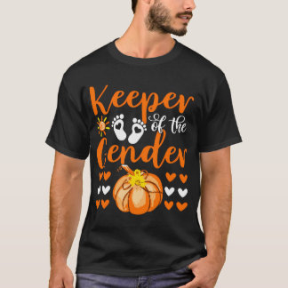 T-shirt Gardien Du Genre Révéler Bébé Halloween Thanksg
