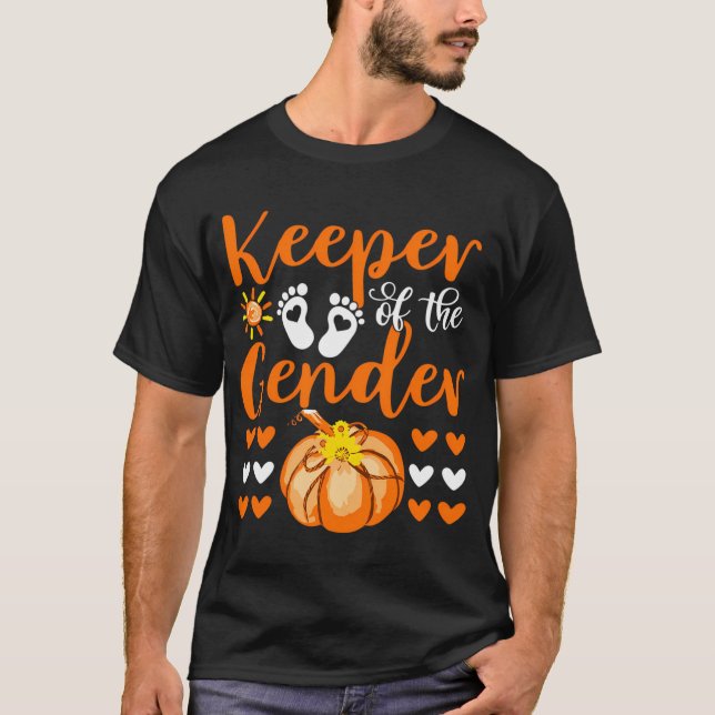 T-shirt Gardien Du Genre Révéler Bébé Halloween Thanksg (Devant)