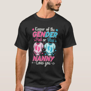T-shirt Gardien Du Sexe Révèle Rose Ou Bleu Nanny Aime Y
