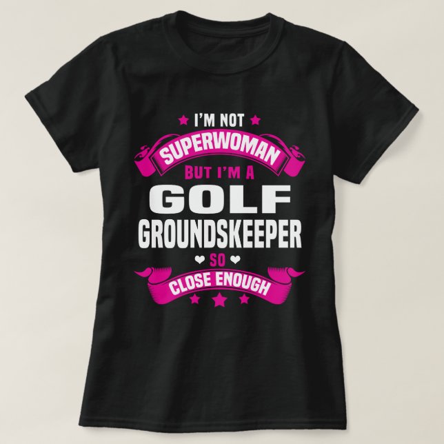 T-shirt Gardien du terrain de golf (Design devant)