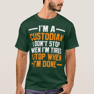 T-shirt Gardien Janitor School Gardien