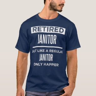 T-shirt Gardien Janvier Retraité Dit Drôle