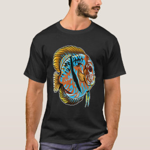 T-shirt Gardiennage de poissons d'aquarium Cichlidé Discus