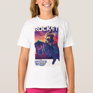 T-shirt Gardiens de la Galaxie affiche de personnage Rocke