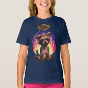 T-shirt Gardiens de la Galaxie Bébé Rocket Assis