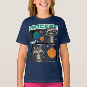 T-shirt Gardiens de la Galaxie Bébé Rocket Dessin Animé