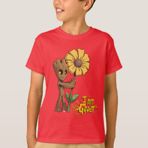 T-shirt Gardiens de la Galaxie   Groot bébé et marguerite