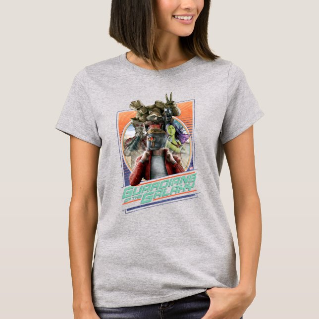 T-shirt Gardiens de la Galaxie | Retro Crew Art (Devant)