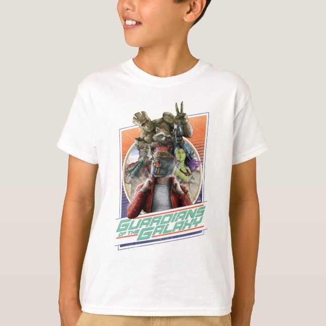 T-shirt Gardiens de la Galaxie | Retro Crew Art (Devant)