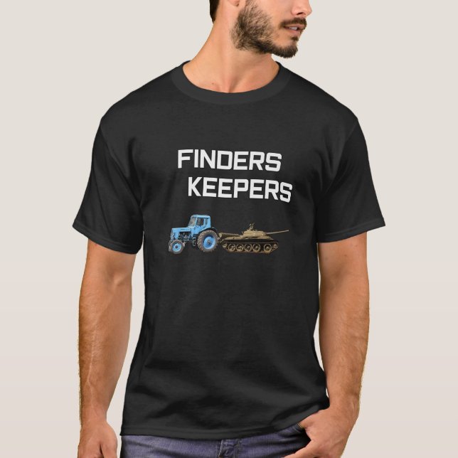 T-shirt Gardiens - Tracteur ukrainien / Réservoir russe (Devant)
