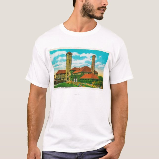 T-shirt Gare de dépôt des syndicats à Portland, (Devant)