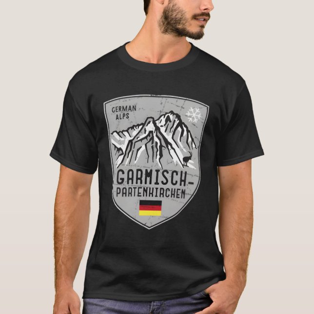 T-shirt Garmisch-Penkirchen Ski Bavaria Zugspitze (Devant)