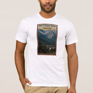 T-shirt Garmisch - Zugspitze au-dessus de ville