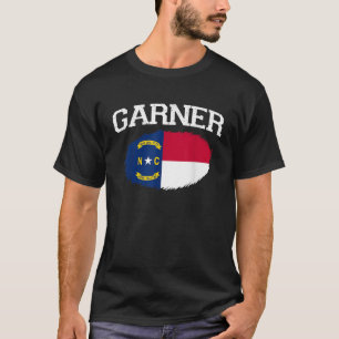 T-shirt GARNER NC CAROLINE DU NORD Drapeau Vintage USA Spo