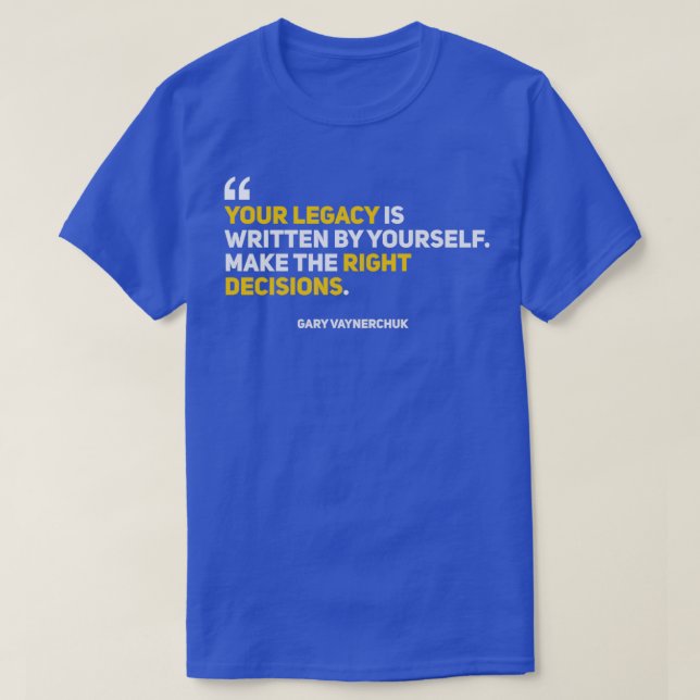T-shirt GaryVee 422 Votre héritage (Design devant)