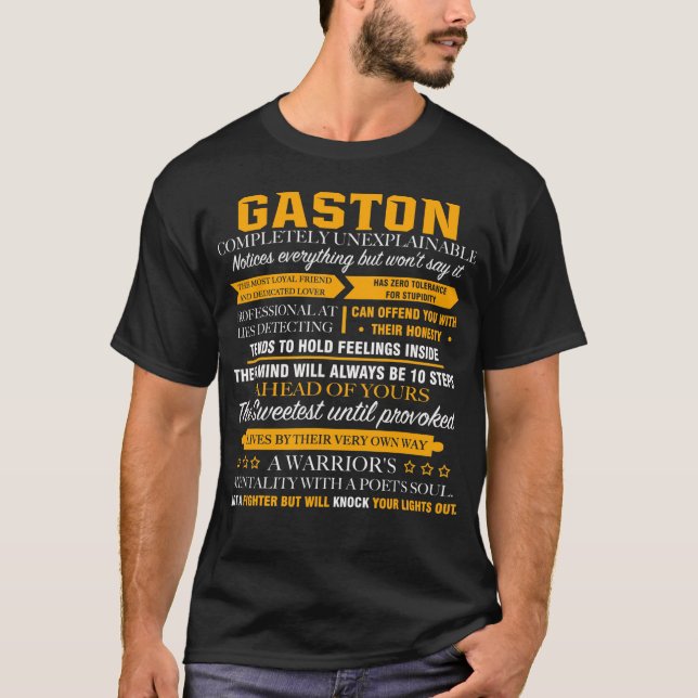 T-shirt GASTON complètement inexplicable (Devant)