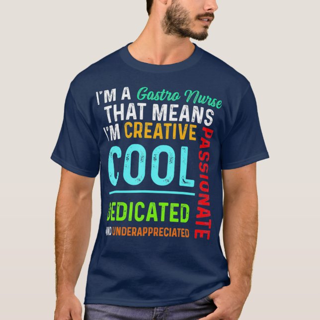 T-shirt Gastroentérologie Gastro Infirmière Cool GI Infirm (Devant)