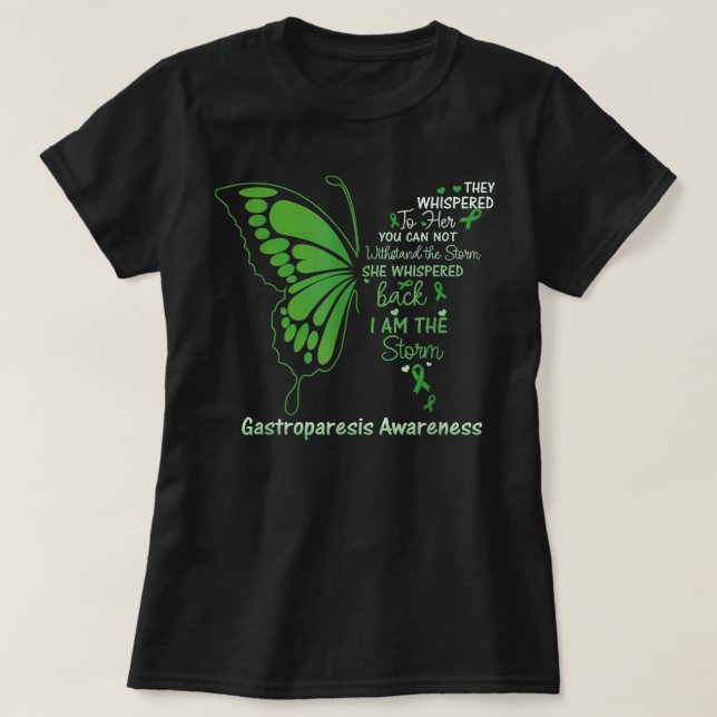 T-shirt Gastroparèse Je suis la tempête  (Design devant)