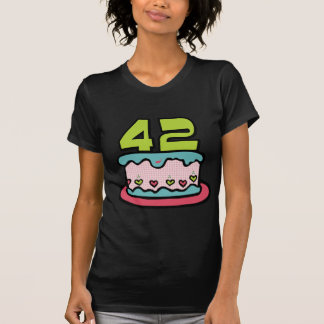 T-shirt Gâteau d'anniversaire de 42 ans