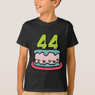 T-shirt Gâteau d'anniversaire de 44 ans