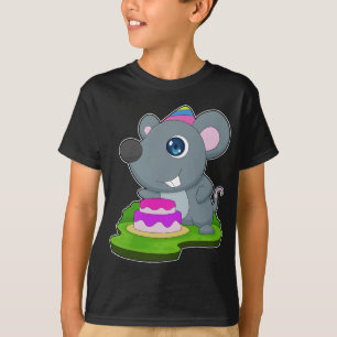 T-shirt Gâteau d'anniversaire de la souris