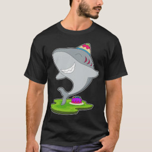 T-shirt Gâteau d'anniversaire de requin