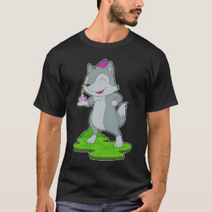 T-shirt Gâteau d'anniversaire du loup