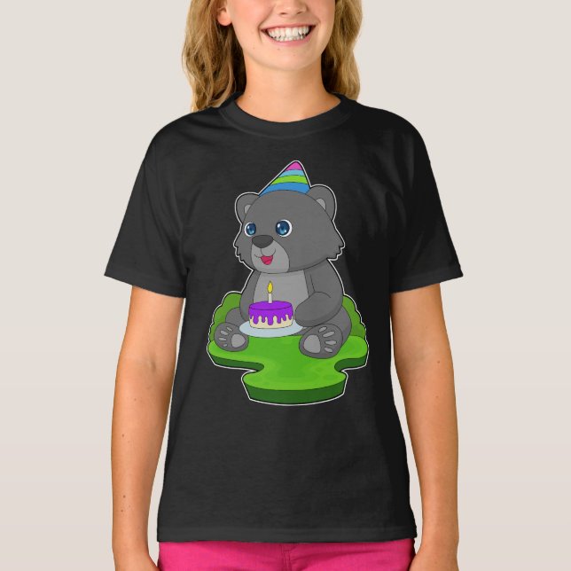 T-shirt Gâteau d'anniversaire Panther (Devant)