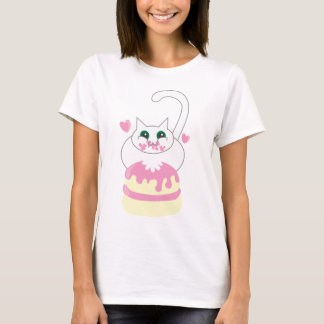 T-shirt Gâteau de chat