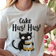 Gâteau Hug-Funny Black Whimsical Chat-Anniversaire