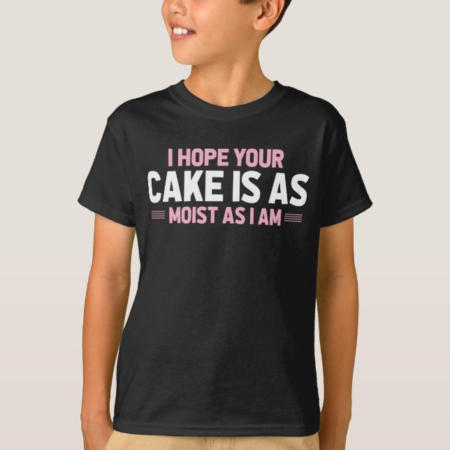 T-shirt Gâteau humide Humour adulte Sale et drôle Baker (Devant)