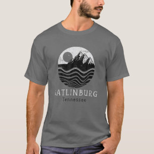 T-shirt Gatlinburg Montagnes Vintages Randonnée Camping T