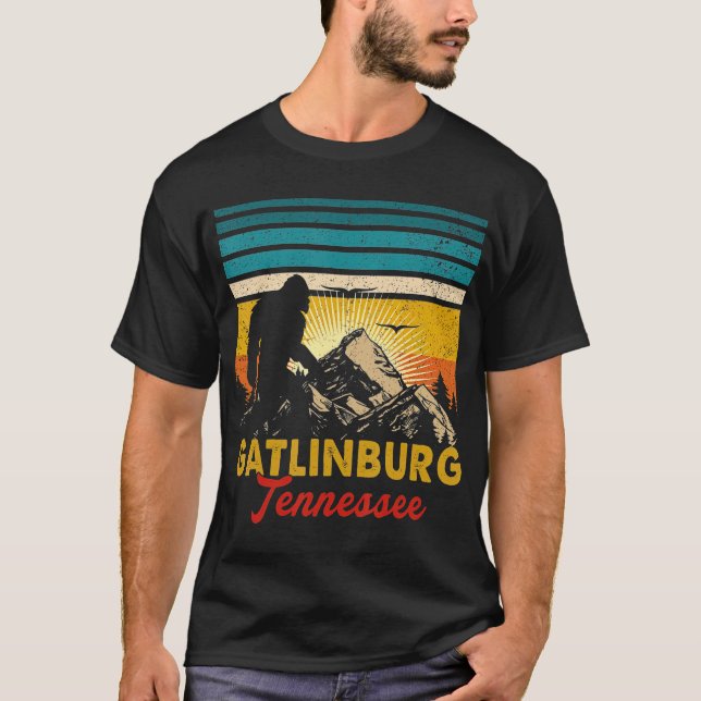 T-shirt Gatlinburg Tennessee Bigfoot National Park (Devant)