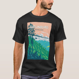 T-shirt Gatlinburg Tennessee Illustration Voyage Art