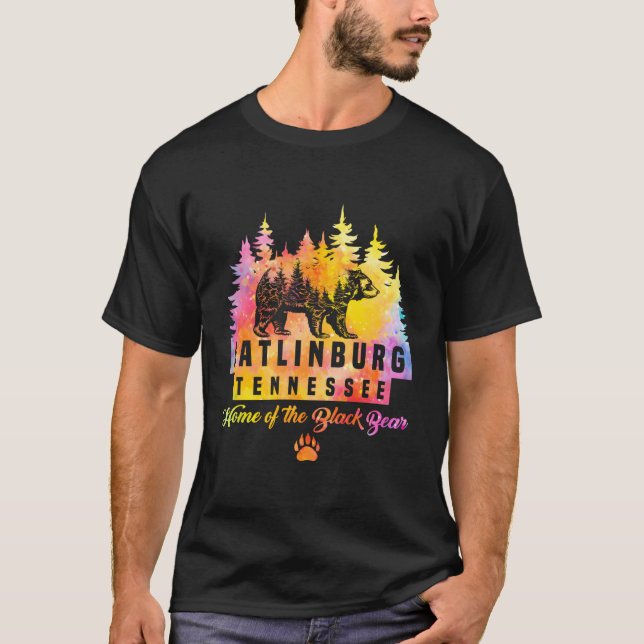 T-shirt Gatlinburg Tennessee Ours Great Smoky Mountains Ti (Devant)
