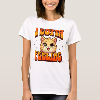 T-shirt Gato emocionado