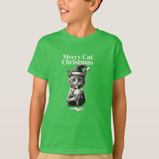 T-shirt Gato en la hierba.