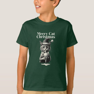 T-shirt Gato en la hierba.
